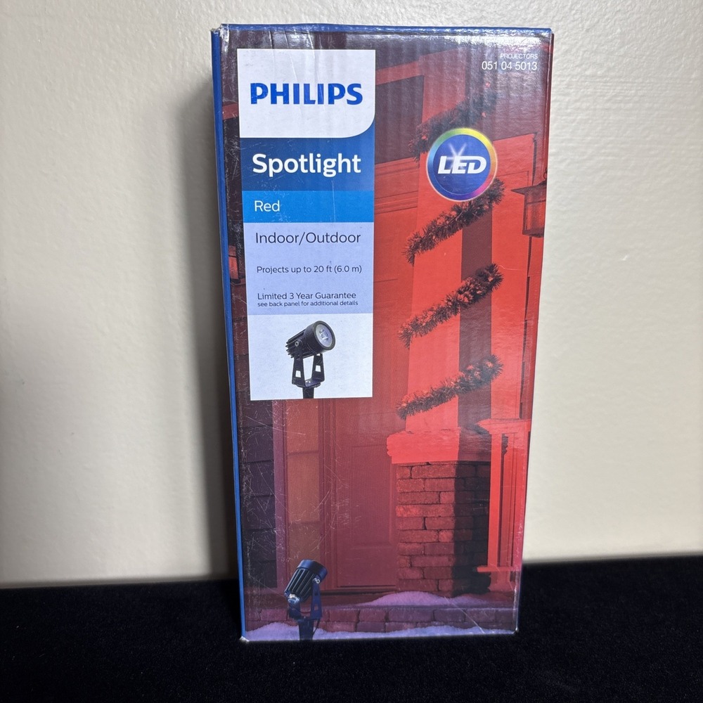 Philips Red Spotlight Indoor/Outdoor Projects Up To 20 ft
